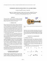 Research paper thumbnail of Estimating the plucking point on a guitar string