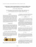 Research paper thumbnail of Extraction of the excitation point location on a string using weighted least-square estimation of a comb filter delay