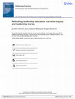 Research paper thumbnail of Rethinking Leadership Education: Narrative Inquiry and Leadership Stories