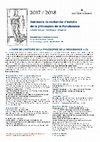 Research paper thumbnail of 2017-2018 : Séminaire de recherche Philosophie de la Renaissance : "Faire de l'histoire de la philosophie de la Renaissance" (3)