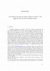 Research paper thumbnail of Una statistica dei musicisti europei a Roma tra 1650 e 1750. Saggio dai dati raccolti nel database "Musici"