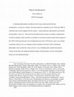 Research paper thumbnail of What Is Neoliberalism?