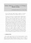 Research paper thumbnail of Students' Reflection on Feedback in L2 Writing in Blended Learning