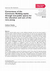 Research paper thumbnail of Cornerstone of the Commons: Building equity through new-public spaces for the education and care of the very young