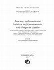 Research paper thumbnail of Firme e copie. I volgarizzamenti nel secondo Trecento, in «Rem tene, verba sequentur». Latinità e medioevo romanzo: testi e lingue in contatto. Atti del convegno conclusivo del progetto DiVo – Dizionario dei Volgarizzamenti, Alessandria, 2017, pp. 179-232 (pdf parziale).