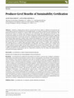 Research paper thumbnail of Producer-Level Benefits of Sustainability Certification