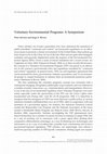 Research paper thumbnail of Voluntary Environmental Programs: A Symposium