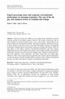 Research paper thumbnail of Export processing zones and corporate environmental performance in emerging economies: The case of the oil, gas, and chemical sectors of Trinidad and Tobago