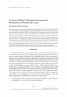 Research paper thumbnail of Is Greener Whiter? Voluntary Environmental Performance of Western Ski Areas