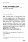 Research paper thumbnail of Do industry associations influence corporate environmentalism in developing countries? Evidence from Trinidad and Tobago