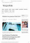 Research paper thumbnail of Fallados los premios SGAE 2017 (Catalunya Vanguardista)