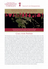 Research paper thumbnail of Call for Papers: International Workshop ›Regional Approaches to Early Greek Society, 1100–550 BCE‹