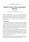 Research paper thumbnail of Brothers in arms: Virtue and pragma-dialectics