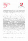 Research paper thumbnail of Recensione a Simona Turbanti, Bibliometria e scienze del lbro. Internazionalizzazione e vitalità degli studi italiani (Firenze 2017)