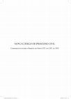 Research paper thumbnail of CPC - PROJETO DO NOVO CPC COMPARADO - 2010-1973 (Civil Procedure Code Project in Comparative Analysis with the Old Civil Procedure Code - 2010-1973)