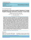 Research paper thumbnail of Educational Research and Reviews Actualization of the onion model of reflection in Turkish English Language instructors' practices: A case study