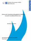 Research paper thumbnail of Democratic Transition in Bangladesh: Challenges towards Consolidated Democracy