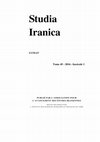 Research paper thumbnail of "Zāwulistān, Kāwulistan and the Land Bosi 波斯 – on the question of a Sasanian Court-in-Exile in the Southern Hindukush" in Studia Iranica 45 (2016), 17-38