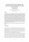 Research paper thumbnail of THE CRITICAL ROLE OF ECB IN ADDRESSING THE EFFECTS OF THE RECENT GLOBAL FINANCIAL CRISIS IN THE EUROZONE