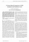 Research paper thumbnail of A Feature Based Comparison of SDN Emulation And Simulation Tools