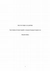 Research paper thumbnail of The Evolution of Gender Equality's Concept in European Common Law