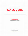 Research paper thumbnail of Calculus