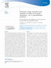 Research paper thumbnail of Perforation colique néonatale focale spontanée en dehors de la grande prématurité : rare et potentiellement insidieuse