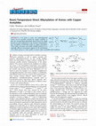 Research paper thumbnail of Room-Temperature Direct Alkynylation of Arenes with Copper Acetylides