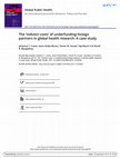 Research paper thumbnail of Global Public Health The 'indirect costs' of underfunding foreign partners in global health research: A case study