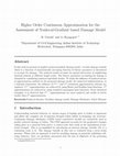 Research paper thumbnail of Higher Order Continuous Approximation for the Assessment of Nonlocal-Gradient based Damage Model