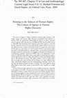 Research paper thumbnail of Relating to the Subjects of Human Rights: The Culture of Agency in Human Rights Discourse