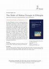 Research paper thumbnail of The State of Status Groups in Ethiopia. Minorities between marginalization and integration