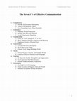 Research paper thumbnail of 7 C's in Communication