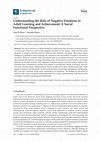 Research paper thumbnail of Understanding the Role of Negative Emotions in Adult Learning and Achievement: A Social Functional Perspective