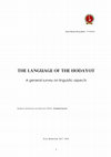 Research paper thumbnail of The Language of the Hodayot. A general survey on linguistic aspects