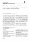 Research paper thumbnail of Effects of Bromelain Tenderisation on Myofibrillar Proteins, Texture and Flavour of Fish Balls Prepared from Golden Pomfret