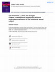 Research paper thumbnail of 'On December 1, 2015, sex changes. Forever': Pre-exposure prophylaxis and the pharmaceuticalisation of the neoliberal sexual subject