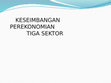 Research paper thumbnail of KESEIMBANGAN PEREKONOMIAN TIGA SEKTOR