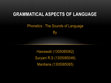 Research paper thumbnail of Grammatical Aspects of Language