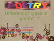 Research paper thumbnail of different types of poems.pptx