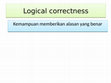 Research paper thumbnail of Logical correctness.pptx