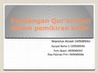 Research paper thumbnail of Pandangan Quran Suci dalam pemikiran kritis