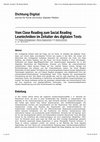 Research paper thumbnail of Vom Close Reading zum Social Reading Lesetechniken im Zeitalter des digitalen Texts