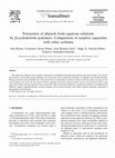 Research paper thumbnail of Extraction of phenols from aqueous solutions by β-cyclodextrin polymers. Comparison of sorptive capacities with other sorbents