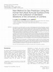 Research paper thumbnail of Luna, L., C. Aranda and A. L. Santos 2017. New method for sex prediction using the human non-adult auricular surface of the ilium in the Collection of Identified Skeletons of the University of Coimbra. International Journal of Osteoarchaeology 27: 898-911.