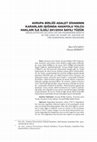 Research paper thumbnail of Avrupa Birliği Adalet Divanının Kararları Işığında Havayolu Yolcu Hakları ile ilgili 261/2004 sayılı Tüzük