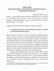 Research paper thumbnail of AMICUS CURIAE. REFLEXIONES SOBRE LA PARTICIPACIÓN DE LA SOCIEDAD CIVIL EN LA