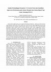 Research paper thumbnail of Analisis Perbandingan Parameter C/N (Carrier/Noise) dan Sensitifitas Input serta Performansi pada Antena Monopole dan Antena Biquad Yagi Untuk Teknologi DVB-T2