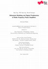 Research paper thumbnail of Behavioral Modeling and Digital Predistortion of Radio Frequency Power Amplifiers