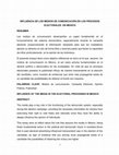 Research paper thumbnail of INFLUENCIA DE LOS MEDIOS DE COMUNICACIÓN EN LOS PROCESOS ELECTORALES  EN MEXICO.docx